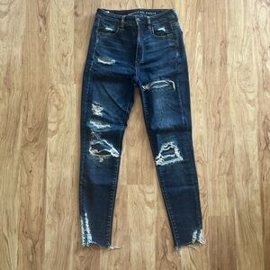 American Eagle distressed skinny jeans